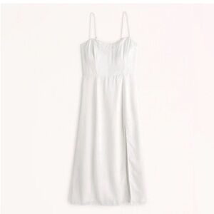 Abercrombie & Fitch White Maxi Dress